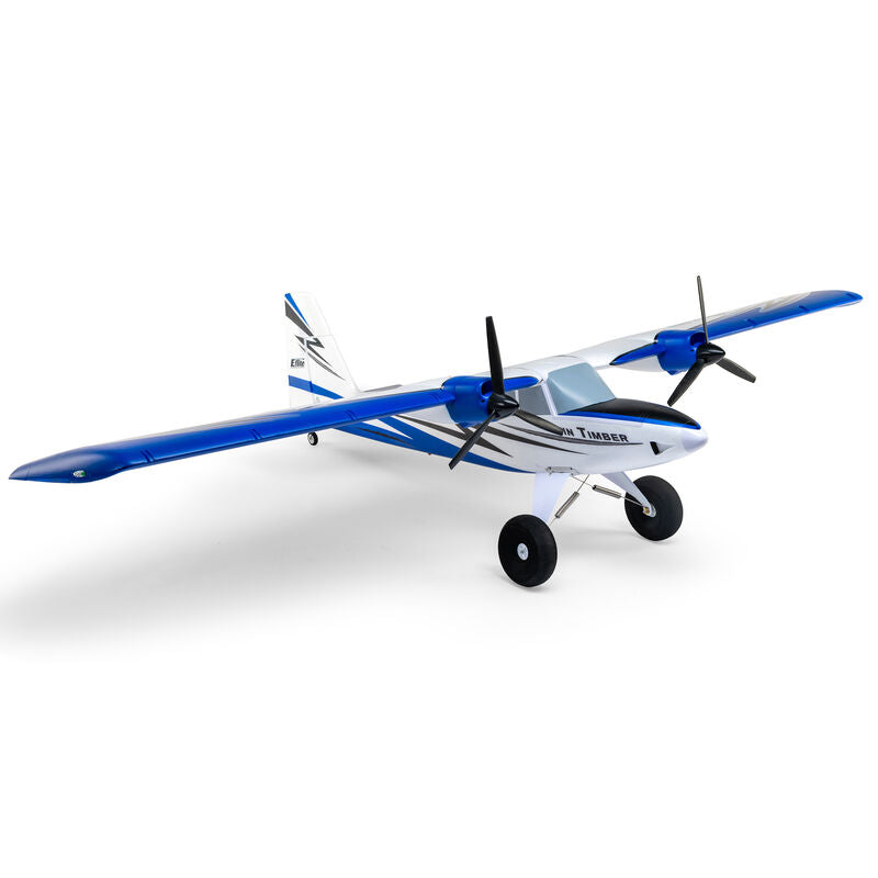 E-Flite Twin Timber 1.6m BNF Basic with AS3X and SAFE Select - PN# EFL23850