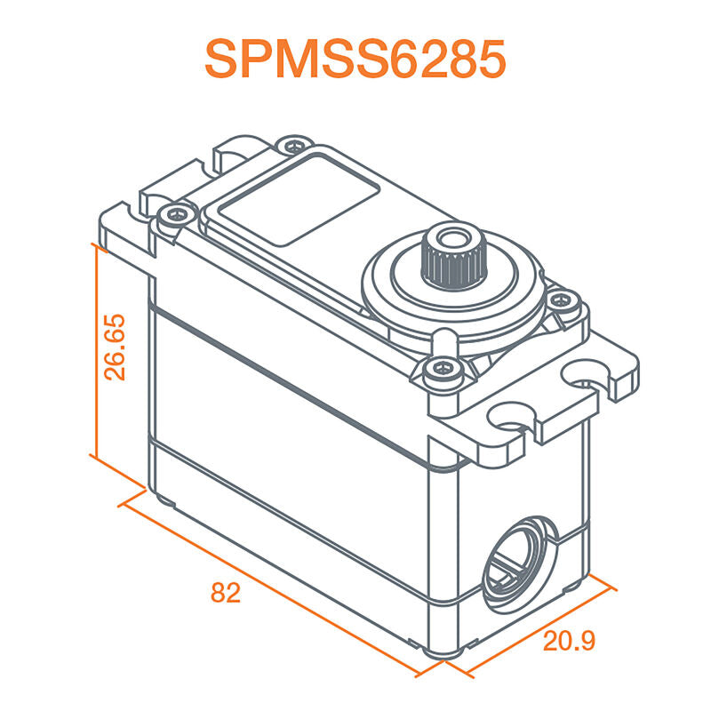 1/8 High Voltage High Torque Metal Gear Race Servo - PN# S6285