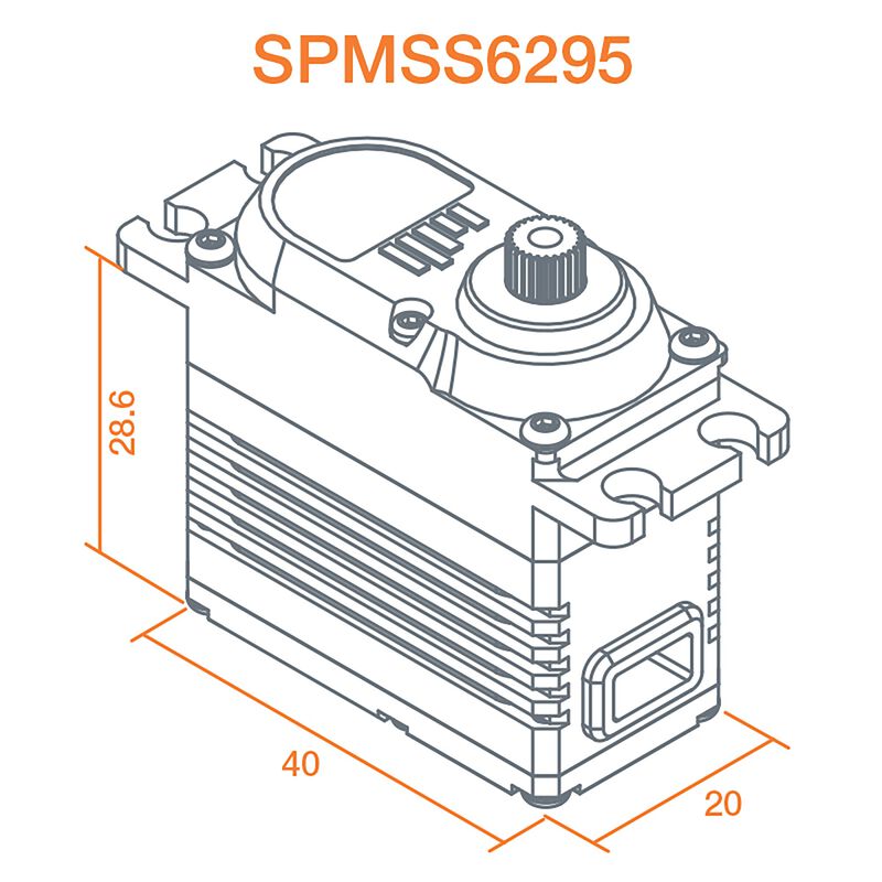 1/8 HV High Speed High Torque Brushless Metal Gear Servo - PN# S6295