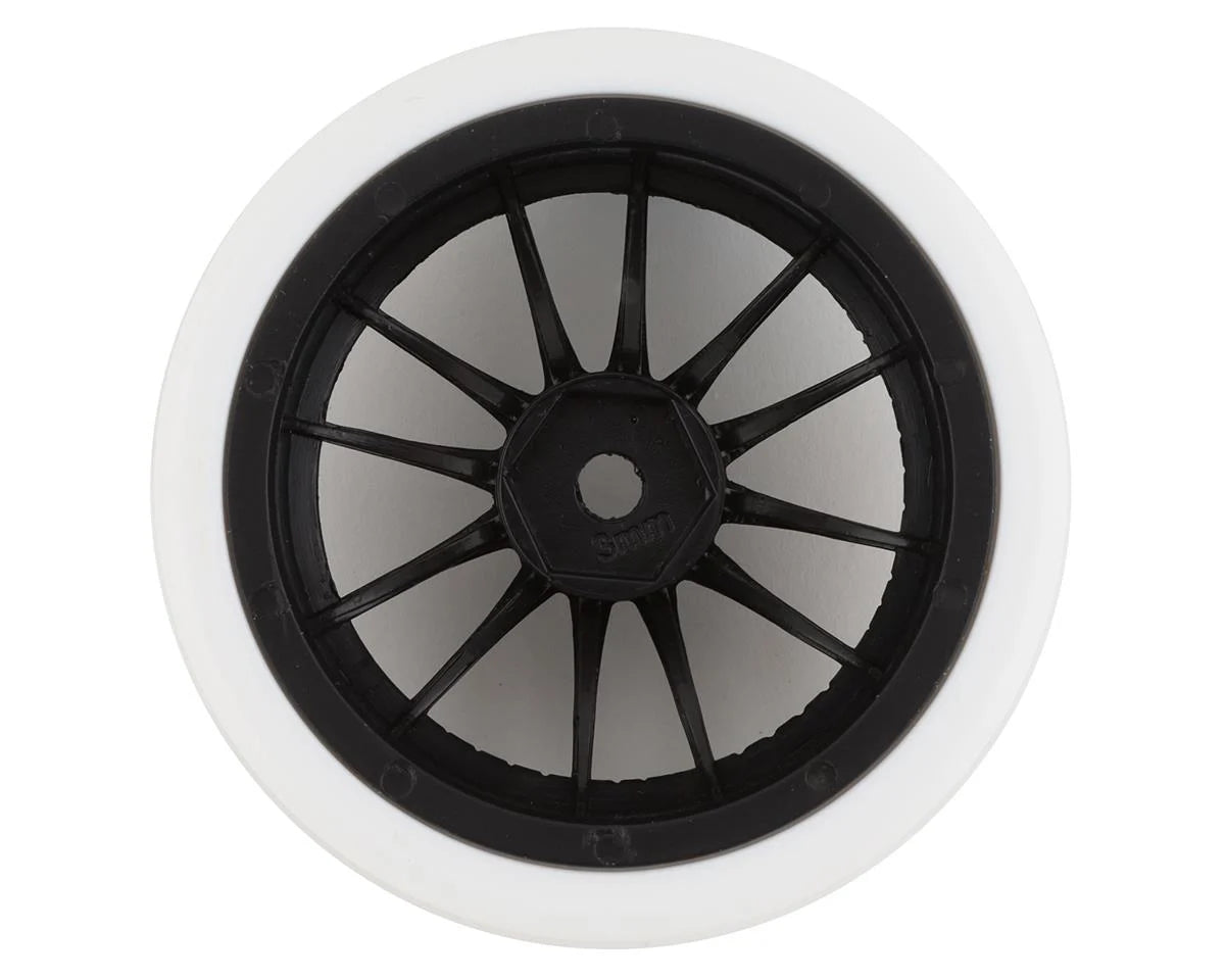 Firebrand RC Char XDR3 Pre-Mounted Drift Tires (4) (Black/White) w/Blizzard Tires, 12mm Hex & 3mm Offset