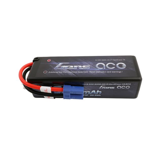 Gens Ace 5300mAh 3S1P 11.1V 60C LiPo EC5 Plug Hard Case