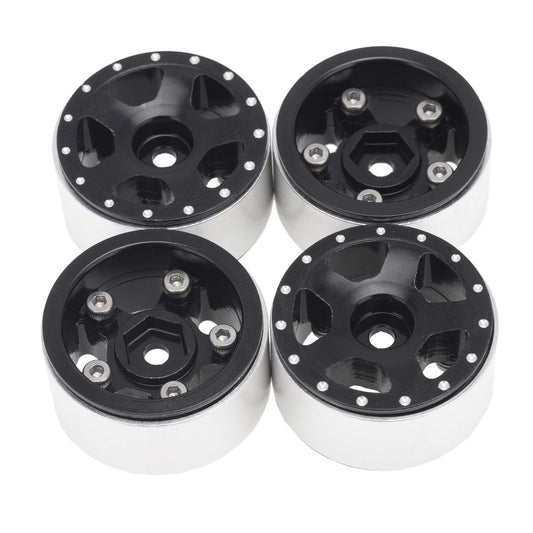 Hobby Details 1.0" CNC Aluminum Starfish Beadlock Wheels (4)