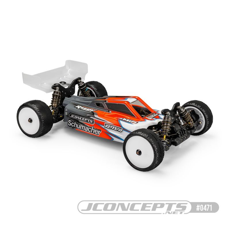 JConcepts Schumacher Cat L1R "S2" 1/10 Buggy Body w/Carpet Wing (Clear) (Lighweight)