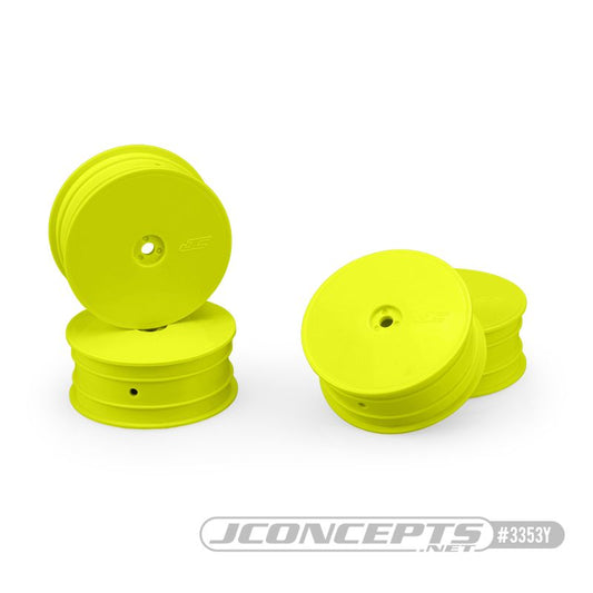 JConcepts Mono - TLR 22 4.0 / 5.0, 2.2" Front Wheel - Yellow (4)