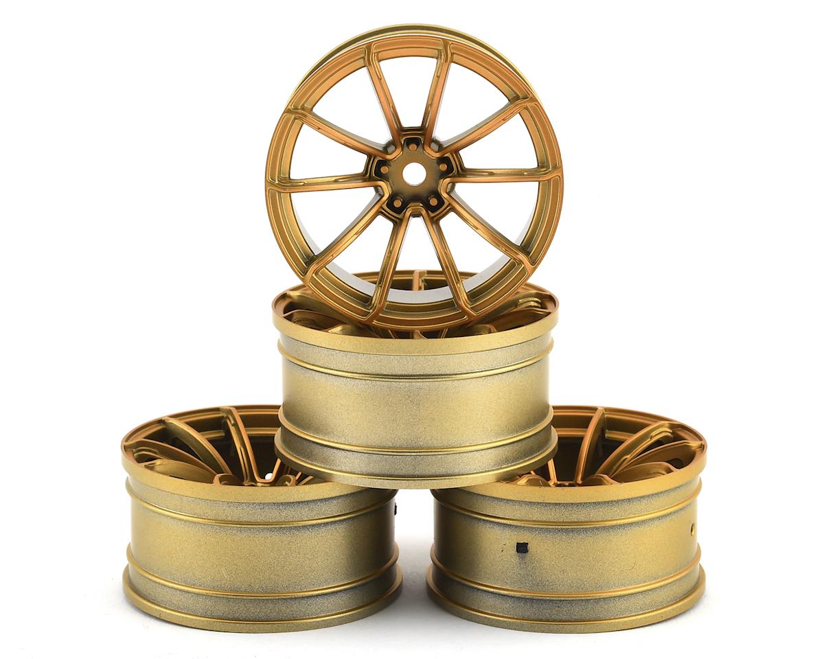 MST GTR Wheel Set (Gold) (4) (9mm Offset) w/12mm Hex