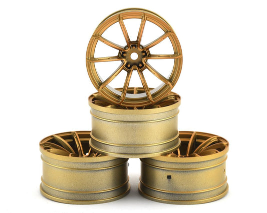 MST GTR Wheel Set (Gold) (4) (9mm Offset) w/12mm Hex