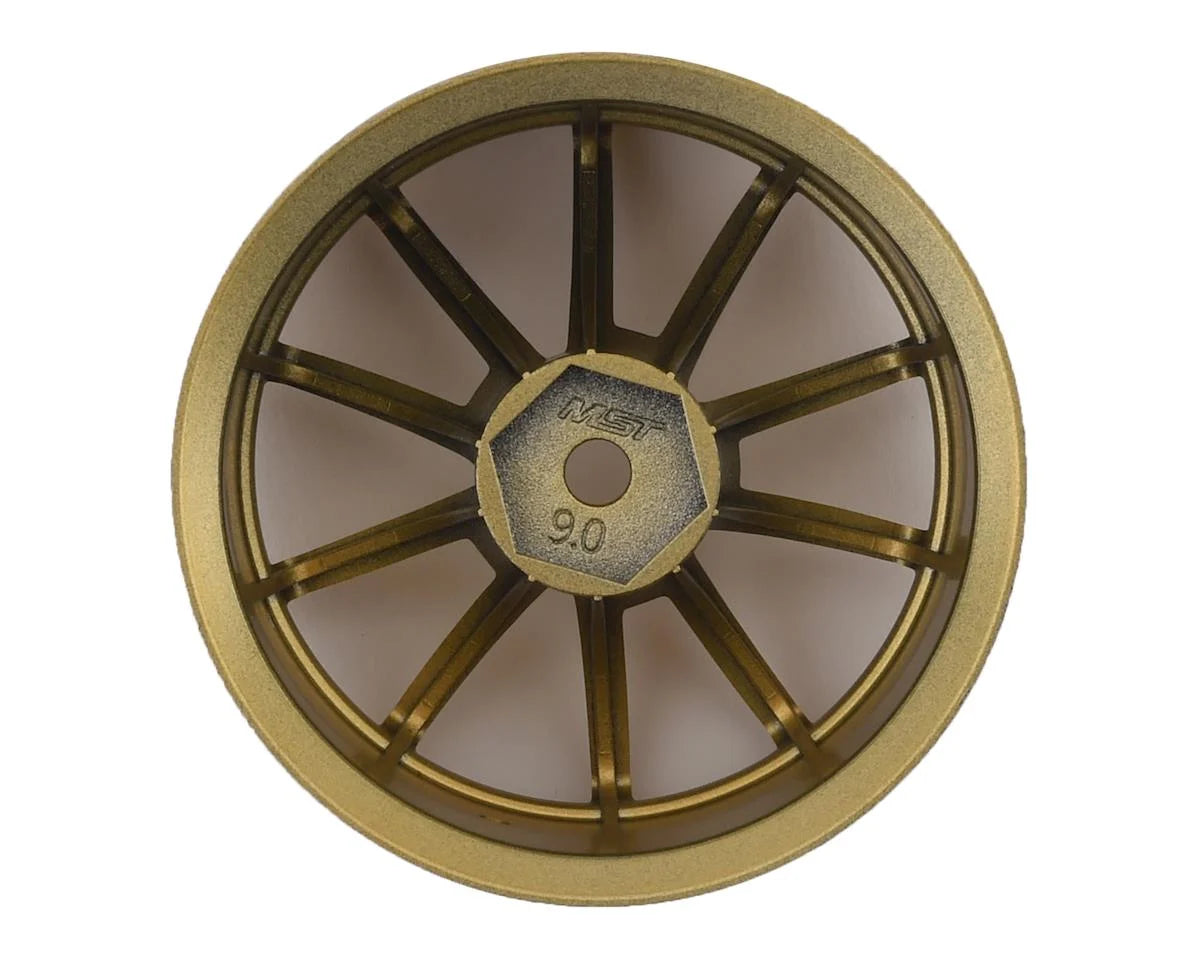 MST GTR Wheel Set (Gold) (4) (9mm Offset) w/12mm Hex