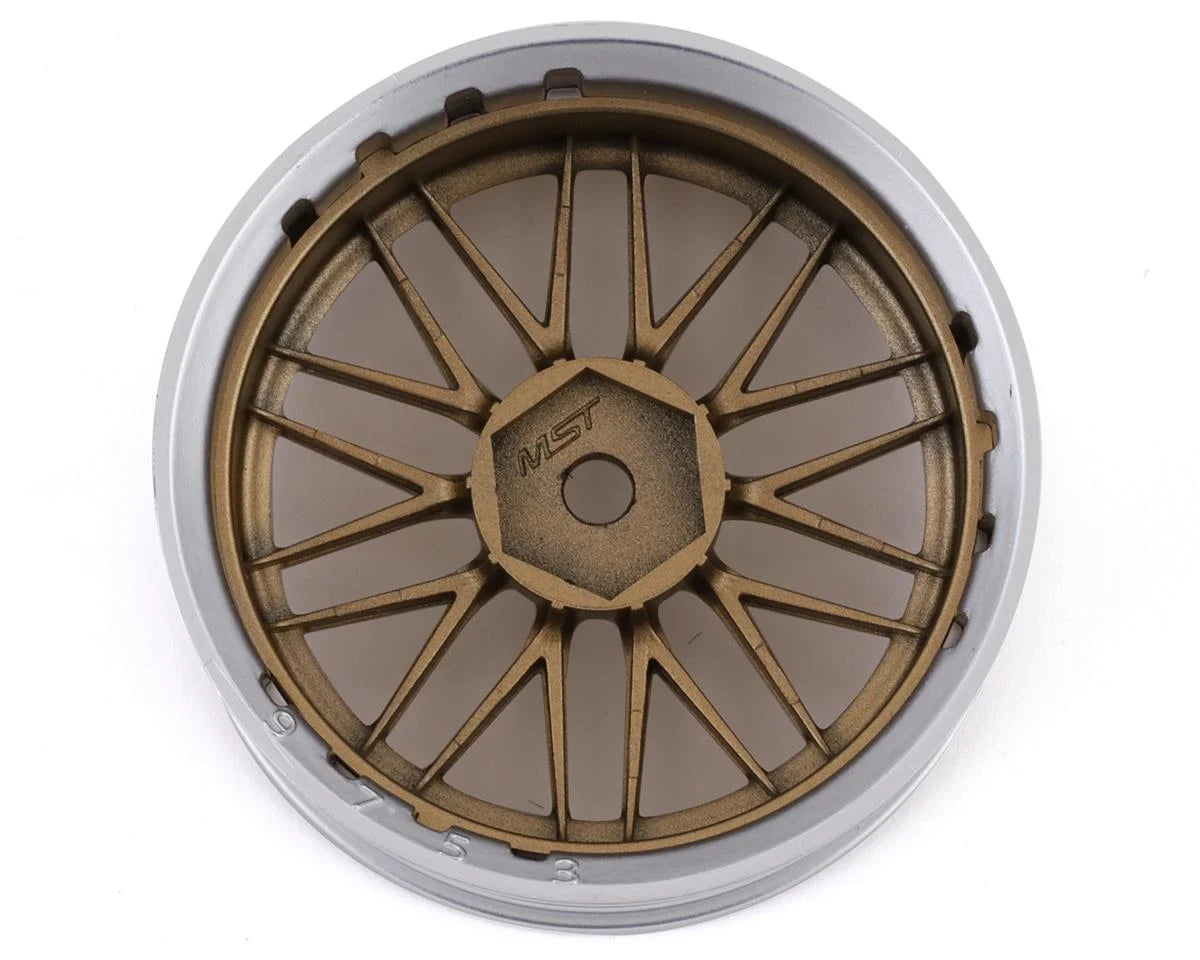 MST FS-GD LM Wheel Set (Gold) (4) (Offset Changeable) w/12mm Hex