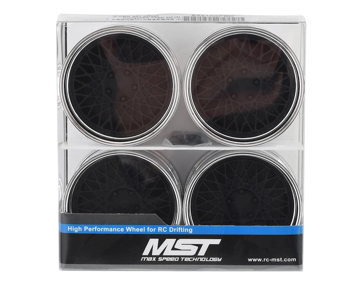 MST 501 Wheel Set (4) (Offset Changeable) w/12mm Hex