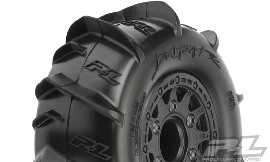 Pro-Line Dumont Paddle SC 2.2"/3.0" Tires Mtd Raid Blk Whls (2)