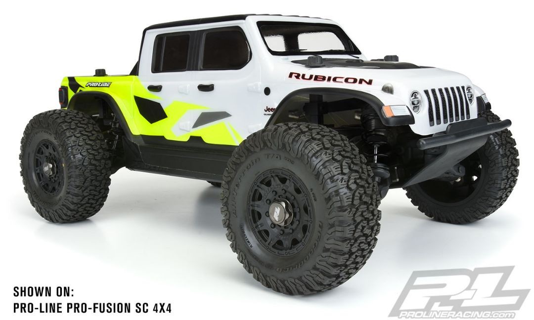 Pro Line Jeep Gladiator Rubicon Clear Body SC and 1/8 MT