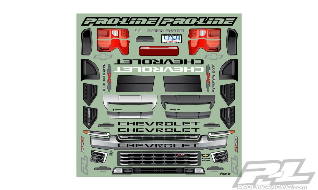 Pro Line 2021 Chevy Silverado 2500 HD Body E REVO 2.0 & MAXX
