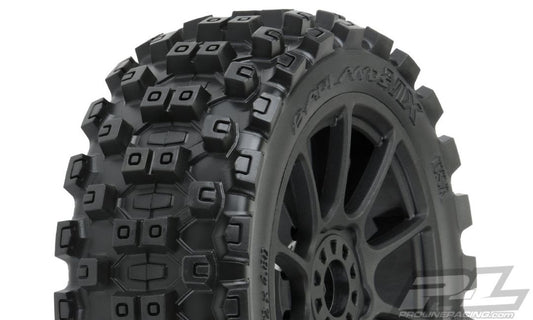 Pro-Line Badlands MX M2 1/8 MTD Mach 10 Black Wheels F/R