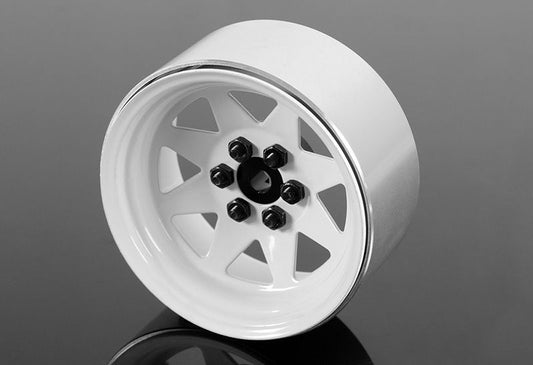 RC4WD 6 Lug Wagon 2.2" Steel Stamped Beadlock Wheels (White)