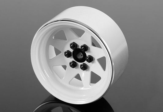 RC4WD 6 Lug Wagon 2.2" Steel Stamped Beadlock Wheels (White)