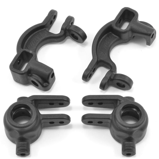 RPM Traxxas 4x4 Caster & Spindle Block Set (Black)