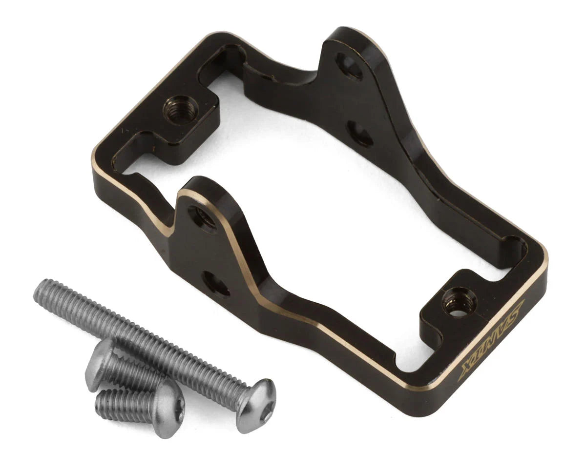 Samix TRX-4M Brass Servo Mount (Black) (11g) (Traxxas/EcoPower)