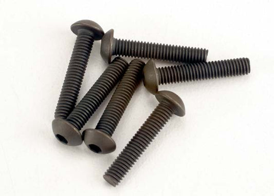 Traxxas 3x15mm Button Head Screws(Hex Drive) (6)