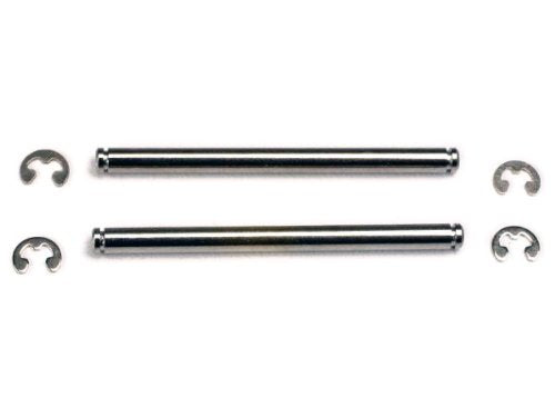 Traxxas Suspension Pins, 44mm, Chrome with E-Clips (2)