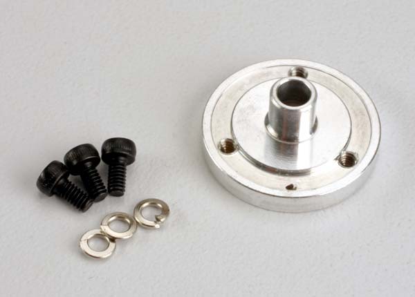 Traxxas Aluminum Thrust Washer Retainer/Screws (3)/Lockwashers (3)