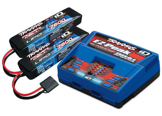 Traxxas EZ-Peak Dual 2S Completer Pack with 2x 7600mAh LiPo