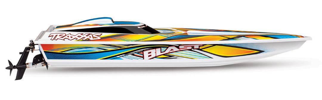 Traxxas Blast 24" High Performance RTR Race Boat, 6 Cell Traxxas ID NiMh, DC Wall Outlet Charger