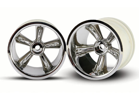 Traxxas 12mm Hex Pro Star Rear Wheels (2) (Chrome)