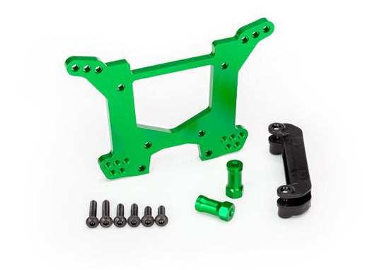 Traxxas Shock tower, rear, 7075-T6 aluminum (anodized) (1)/ body mount bracket (1)