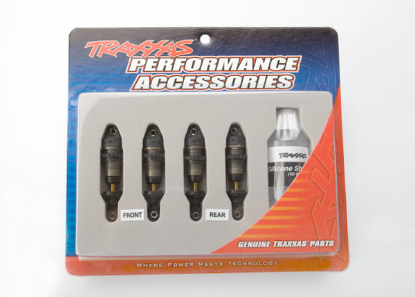 Traxxas Shocks, GTR hard anodized, PTFE-coated bodies with TiN shafts (fully assembled, without springs) (4)