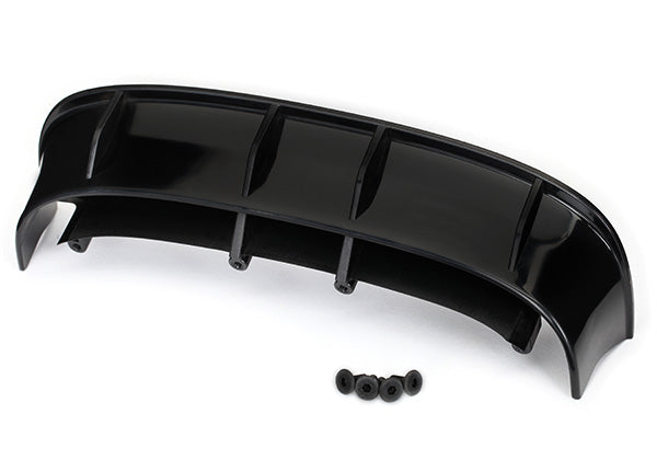 Traxxas Wing, Ford Fiesta ST Rally (Black)/ Hardware