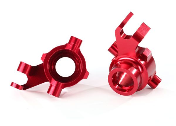 Traxxas Steering blocks, 6061-T6 aluminum (anodized), left & right
