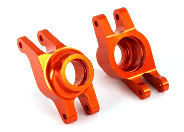 Traxxas Carriers, stub axle (anodized 6061-T6 aluminum) (rear) (2)