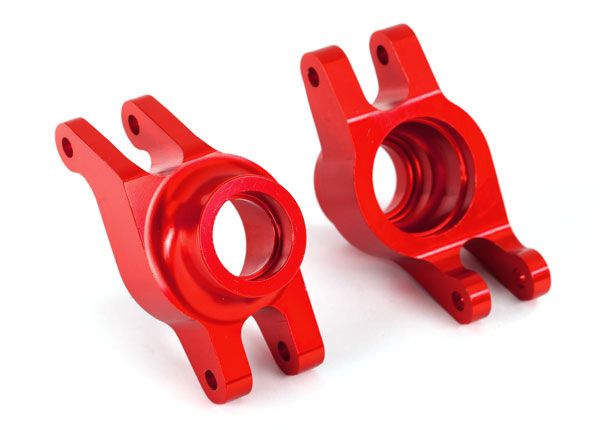 Traxxas Carriers, stub axle (anodized 6061-T6 aluminum) (rear) (2)
