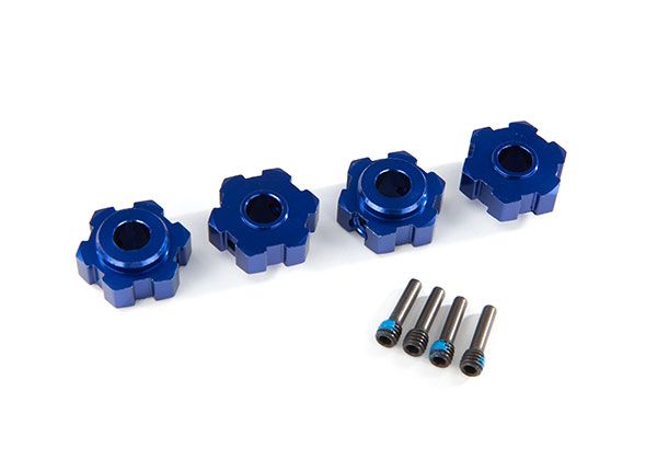 Traxxas Wheel hubs, hex, aluminum (anodized) (4)