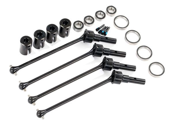 Traxxas Driveshafts, steel constant-velocity (assembled), F/R