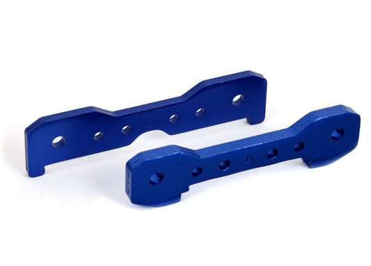 Traxxas Sledge Tie bars, front, 6061-T6 aluminum (blue-anodized) (fits Sledge)