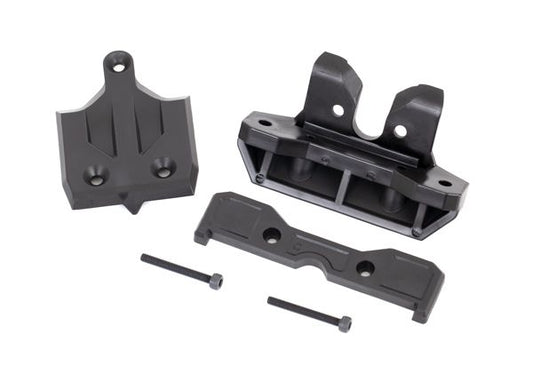 Traxxas Bumper, rear/ skidplate, rear/ tie bar mount, rear/ 3x25 CS (2)