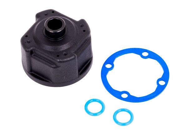 Traxxas Sledge Carrier, differential/ differential bushing (metal)/ o-rings (2)/ ring gear gasket