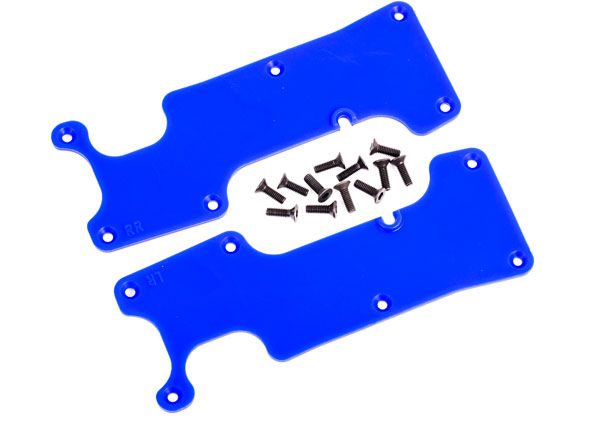 Traxxas Sledge Suspension arm covers, rear (left and right)/ 2.5x8 CCS (12)