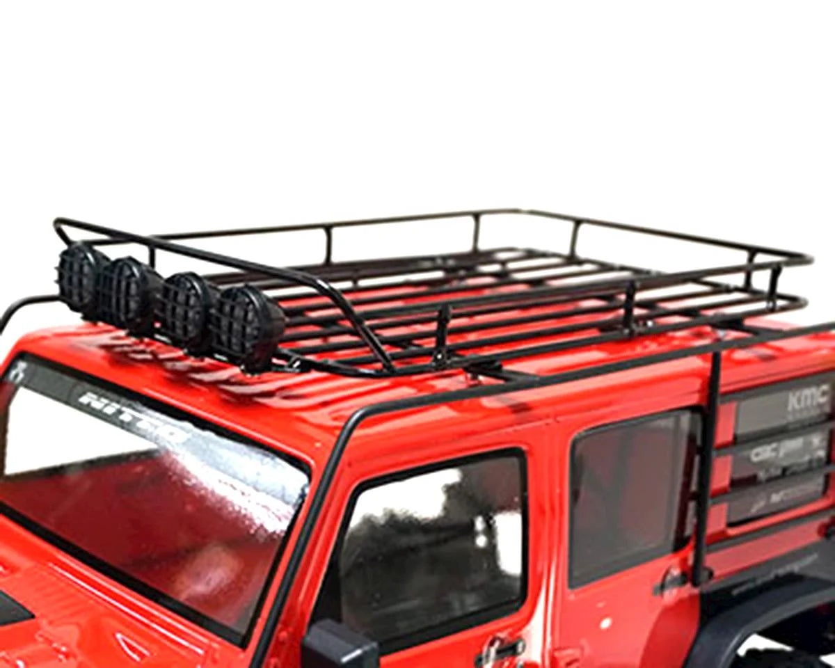 Yeah Racing Metal Roll Cage w/Roof Rack & LED Light (2017 Wrangler CRC Body)